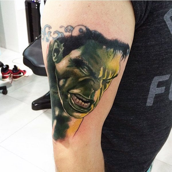 99 Tatuajes del gran Hulk (Con su significado)