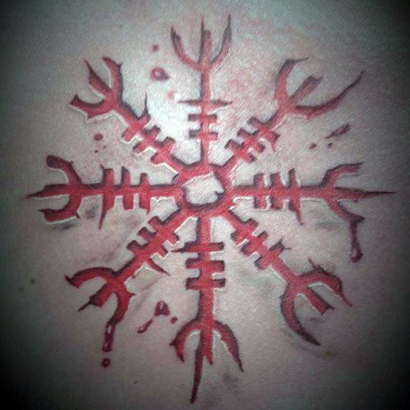 tatuaje simbolo vikingo aegishjalm 01
