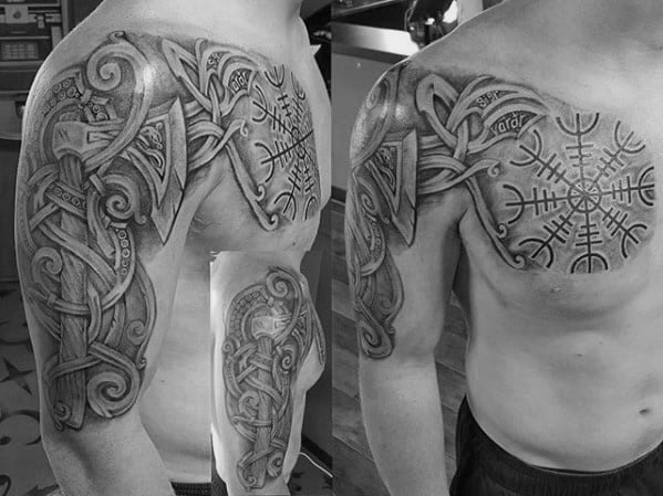 tatuaje simbolo vikingo aegishjalm 49