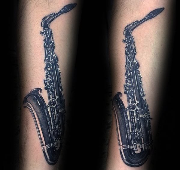 tatuaje saxofon 26