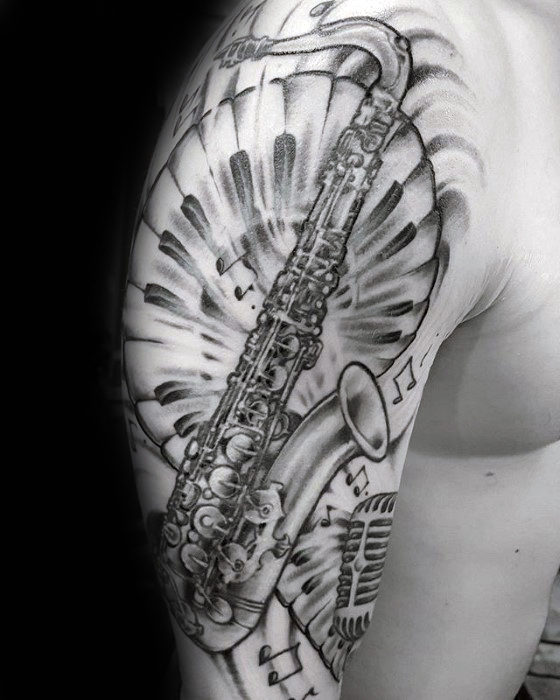 tatuaje saxofon 56