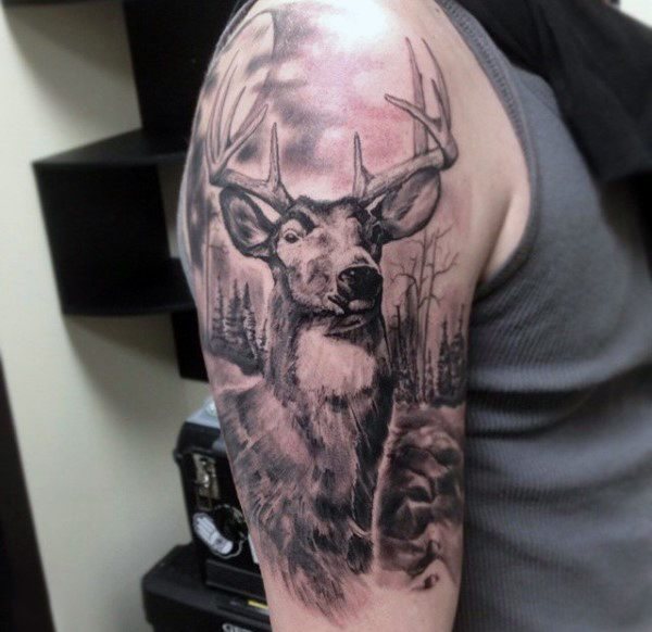 tatuaje ciervo 328