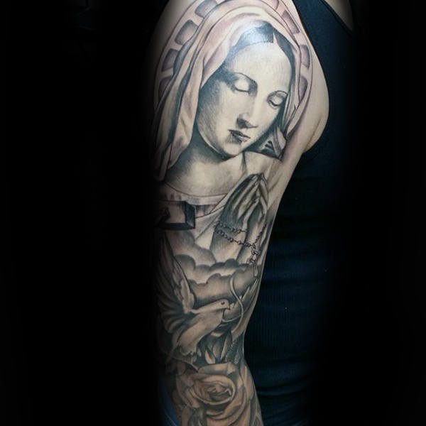 tatuaje virgen maria 104