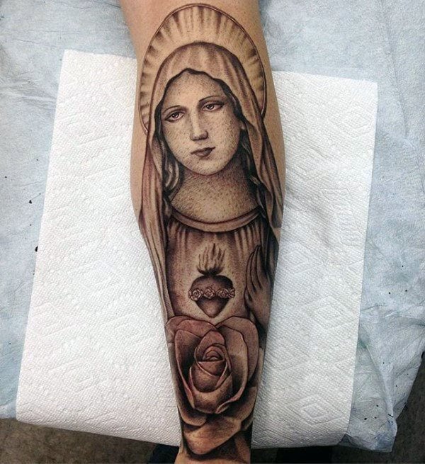 tatuaje virgen maria 12