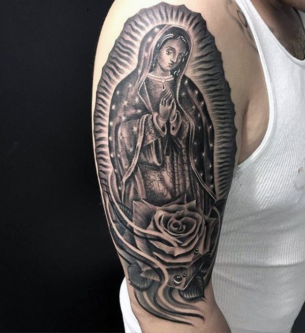 tatuaje virgen maria 168