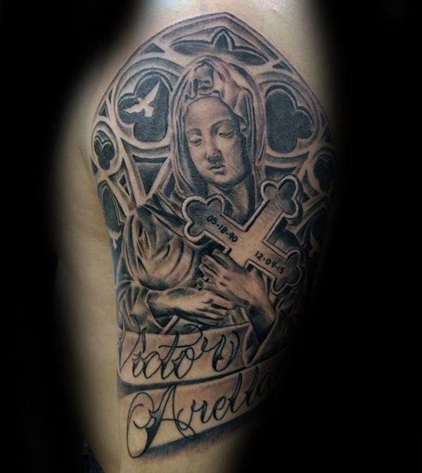 tatuaje virgen maria 188