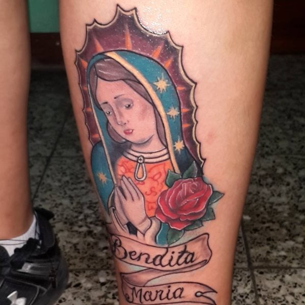 tatuaje virgen maria 254