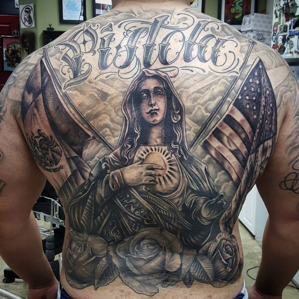 tatuaje virgen maria 350