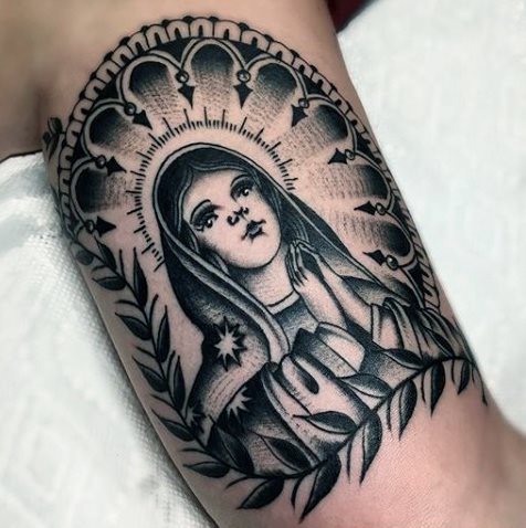 tatuaje virgen maria 40