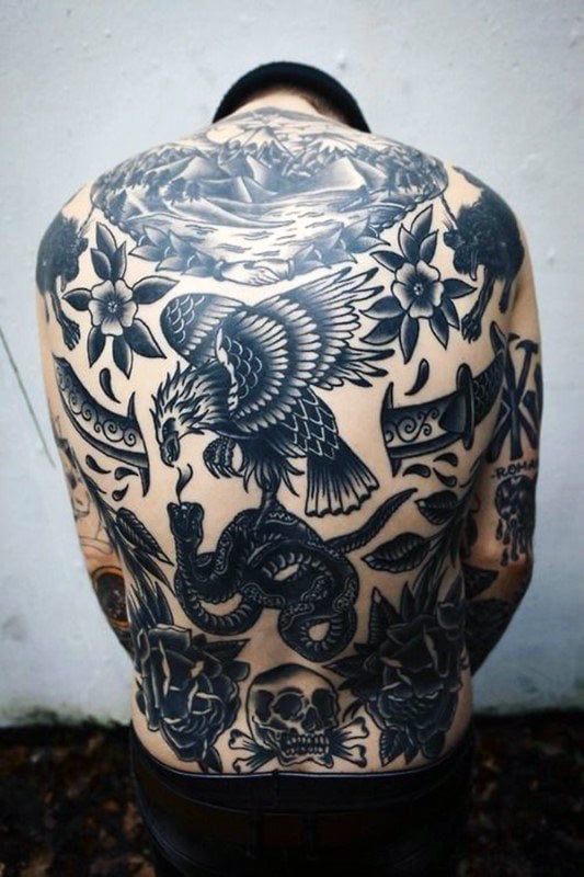 49 Tatuajes de águilas de estilo Old School ¿Qué simbolizan?