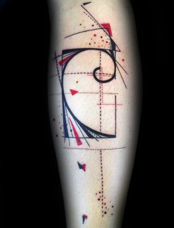 tatuaje espiral fibonacci 47