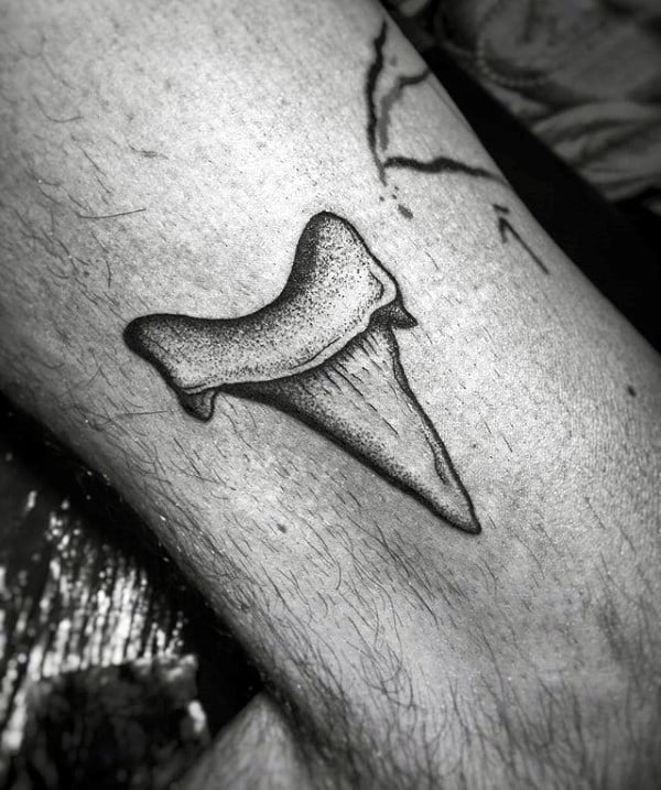 tatuaje mandibula diente tiburon 63