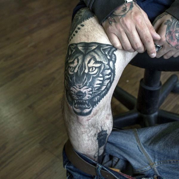 tatuaje tigre old school 111