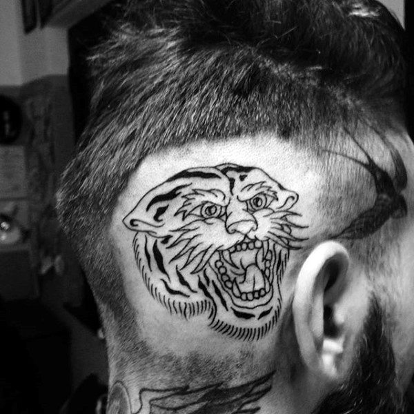 tatuaje tigre old school 119