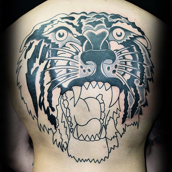 tatuaje tigre old school 57