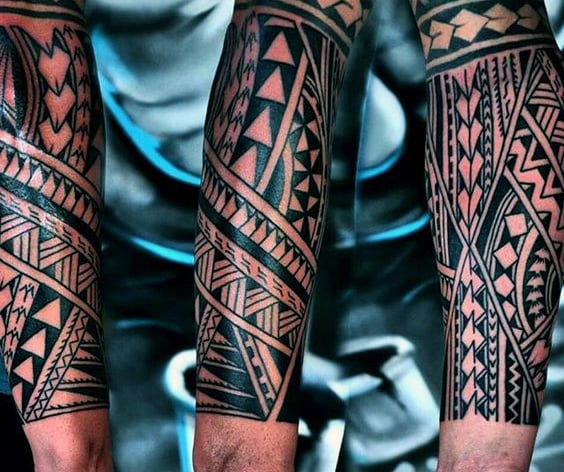 tatuaje tribal en antebrazo 101