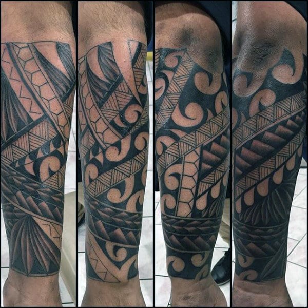 tatuaje tribal en antebrazo 85