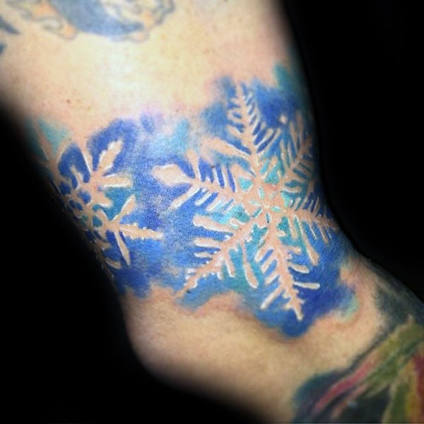 tatuaje copo de nieve 09