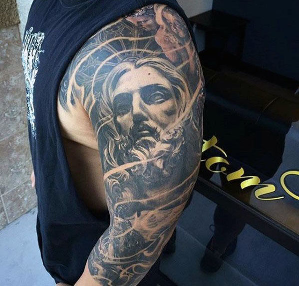 tatuaje manga de jesus 33