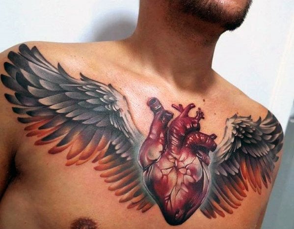 tatuaje 3d corazon 33
