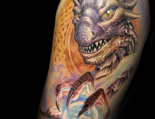 tatuaje 3d dragon 13