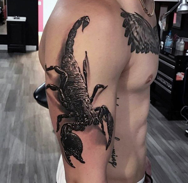 tatuaje 3d escorpion 33