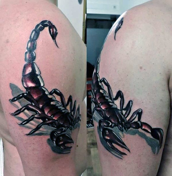 tatuaje 3d escorpion 37