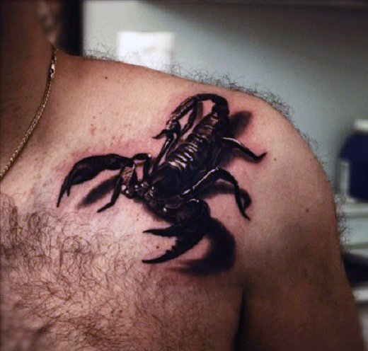 tatuaje 3d escorpion 51