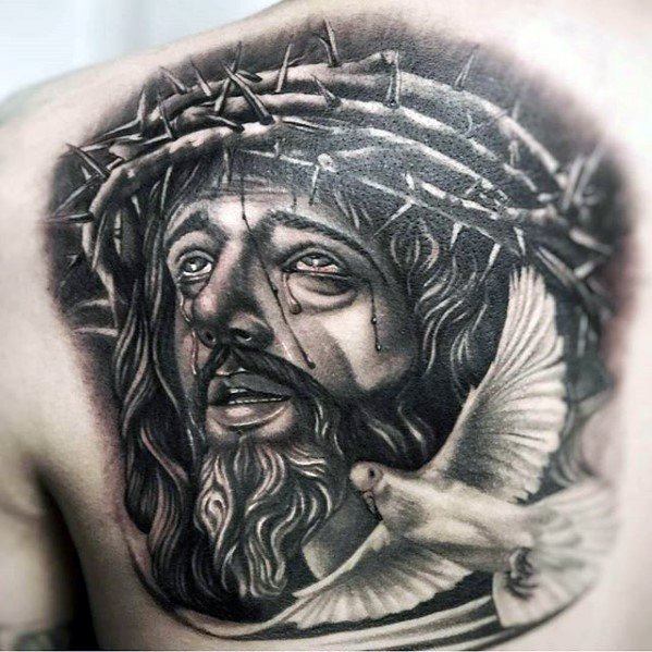 tatuaje 3d jesucristo 33