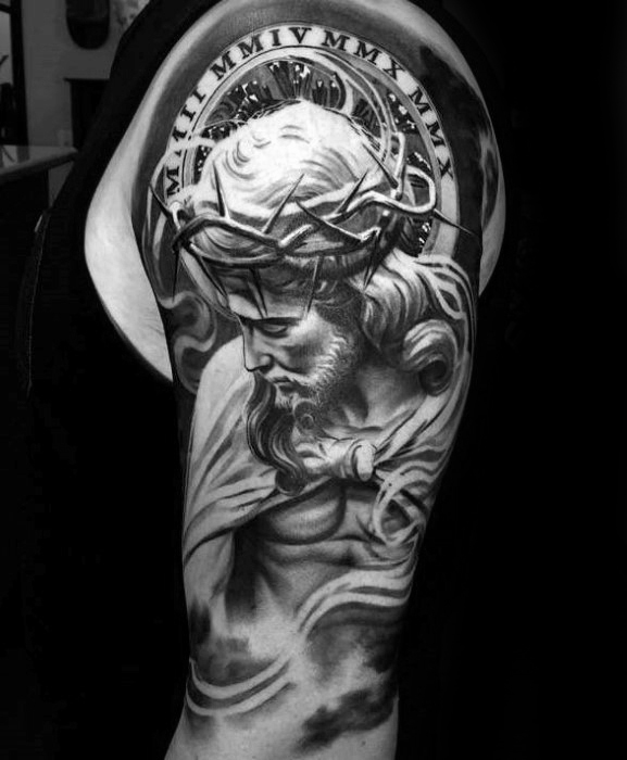 tatuaje 3d jesucristo 35