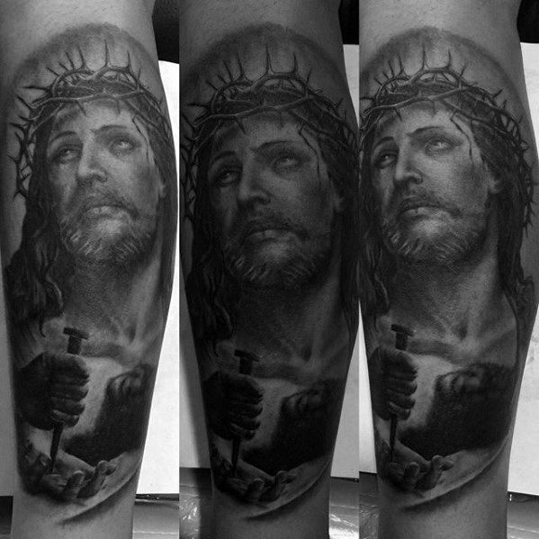 tatuaje 3d jesucristo 77