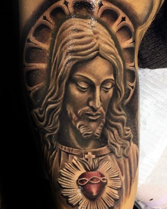 tatuaje 3d jesucristo 85