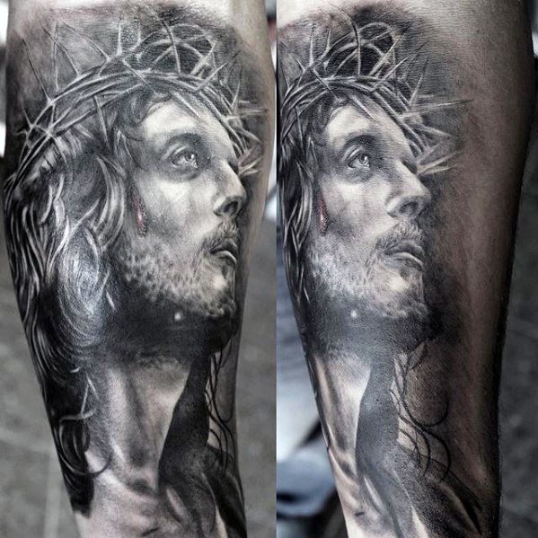 tatuaje 3d jesucristo 87