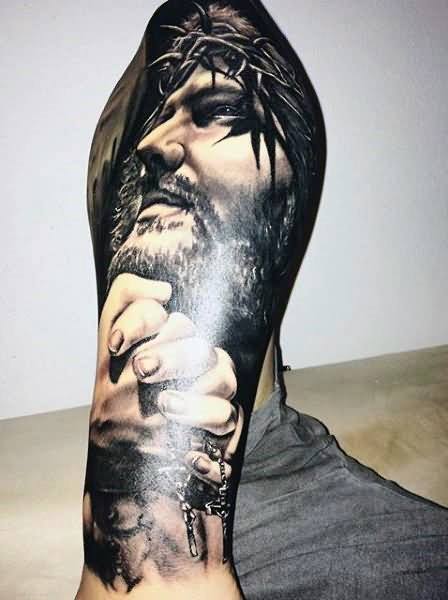 tatuaje 3d jesucristo 99