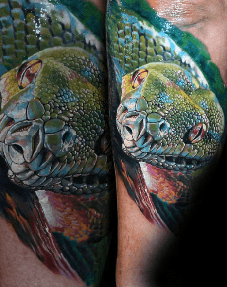 tatuaje 3d serpiente 19