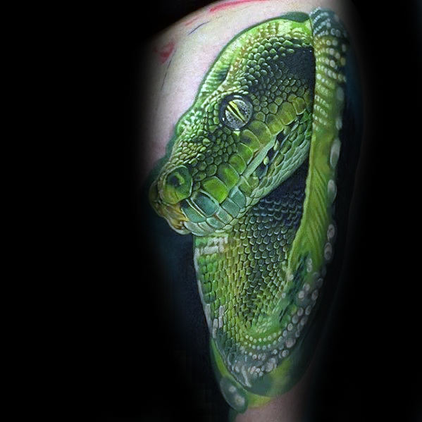tatuaje 3d serpiente 37