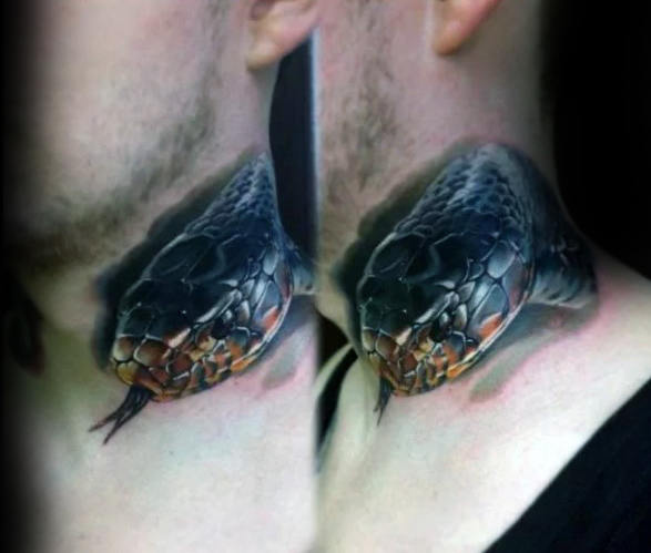 tatuaje 3d serpiente 39