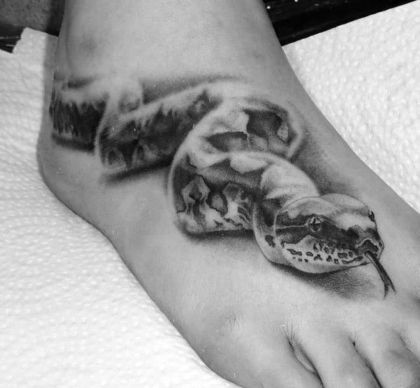 tatuaje 3d serpiente 41