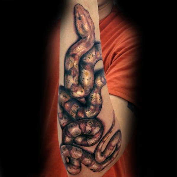 tatuaje 3d serpiente 51