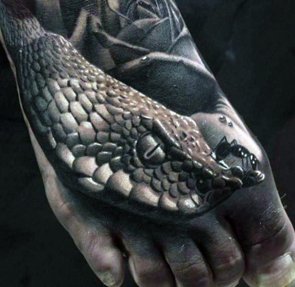 tatuaje 3d serpiente 67