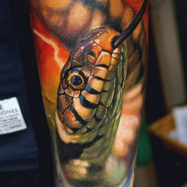tatuaje 3d serpiente 71