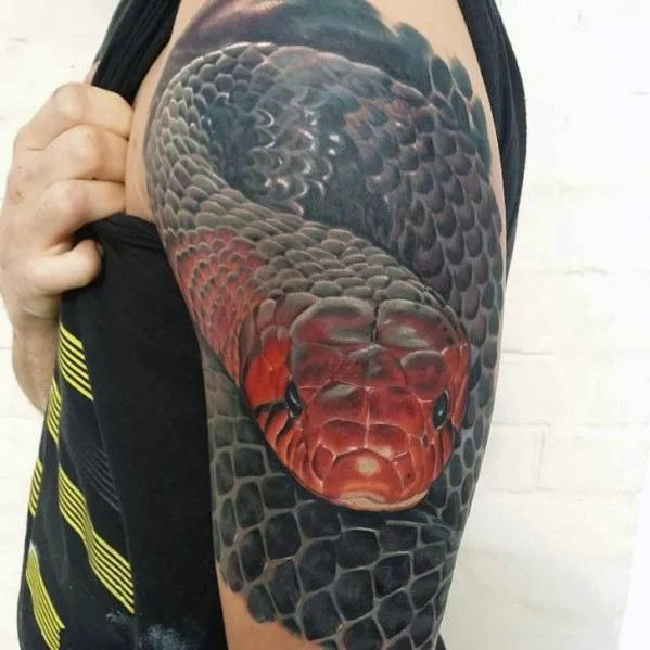 tatuaje 3d serpiente 75