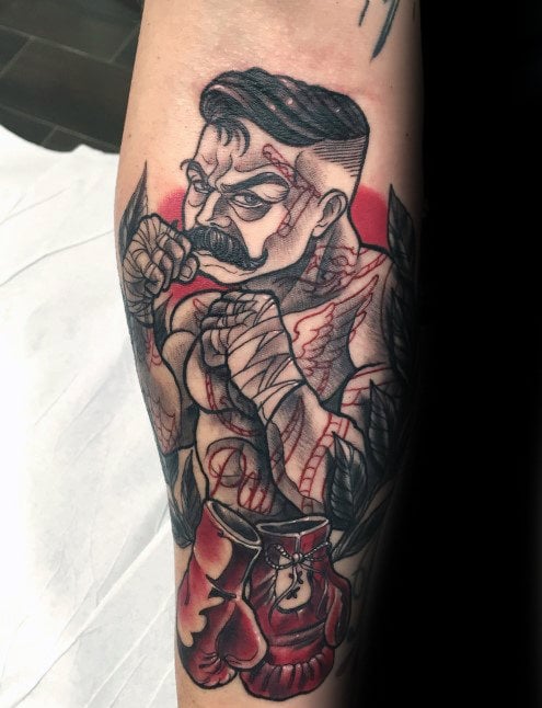tatuaje boxeador 69