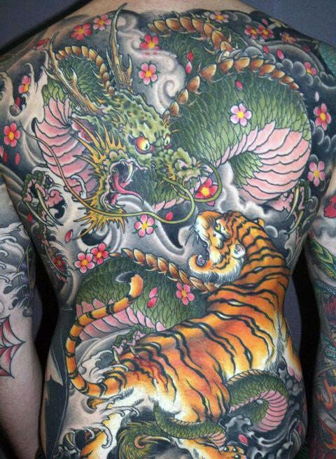 Tatuaje de tigre japonés