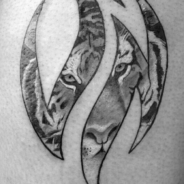 tatuaje tigre tribal 57