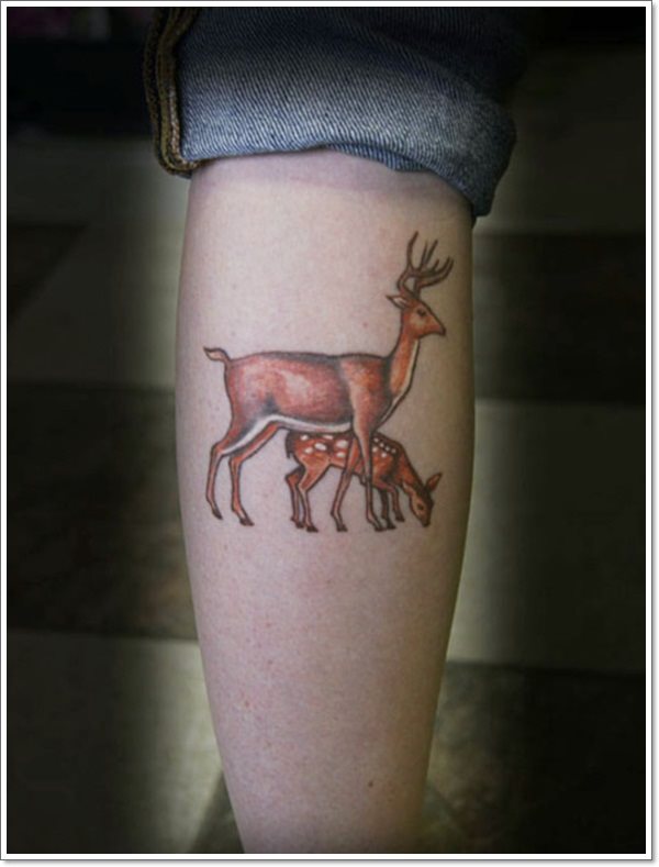 tatuaje ciervo mujer 09
