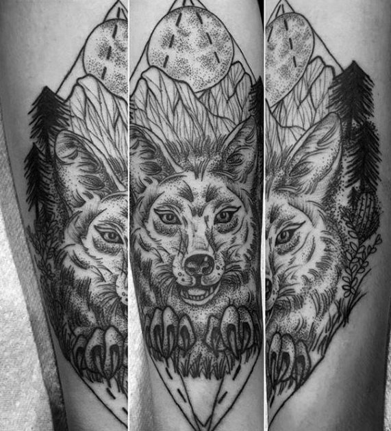tatouage coyote 19