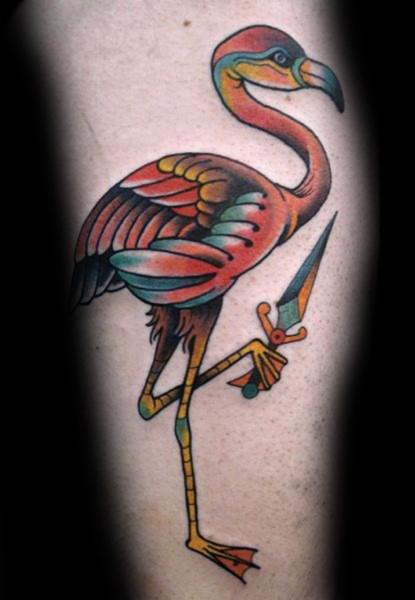 tatouage flamant rose 03