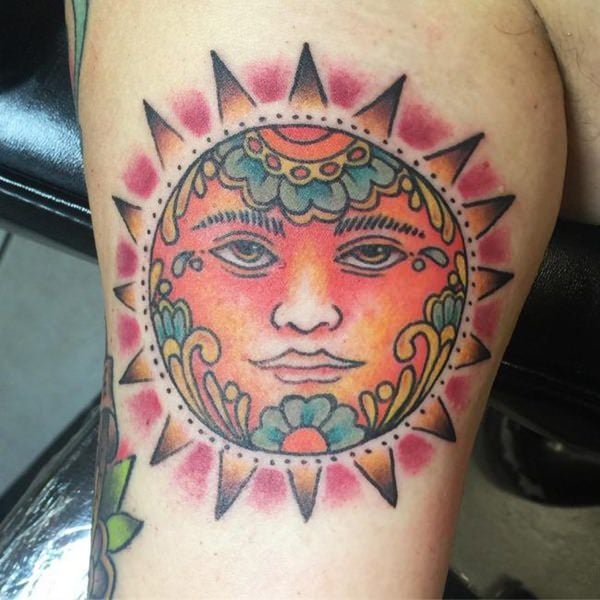 tatouage soleil 255