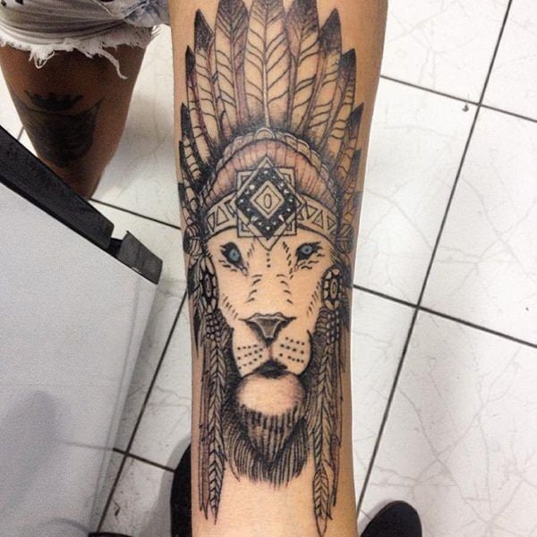 tatouage lion 181